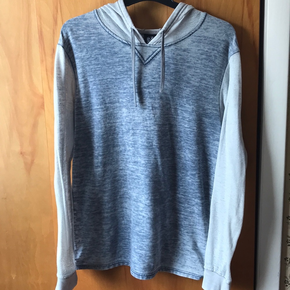 Mens Blue/Gray Lightweight Sweatshirt